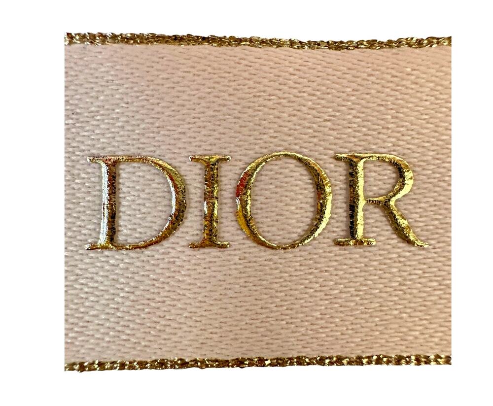 Dior Special Edition Logo Ribbon 39β Beige Gold Authentic Gift Packaging